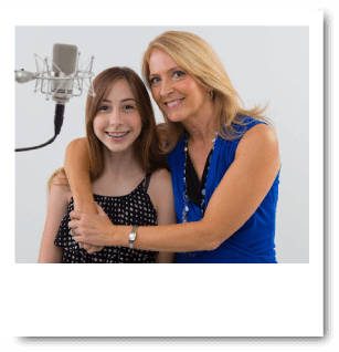 Natalie Rarick Voiceover Actor young_nat_behind_a_Mic